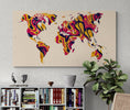Load image into Gallery viewer, Carte du monde murale vierge - Modern - map