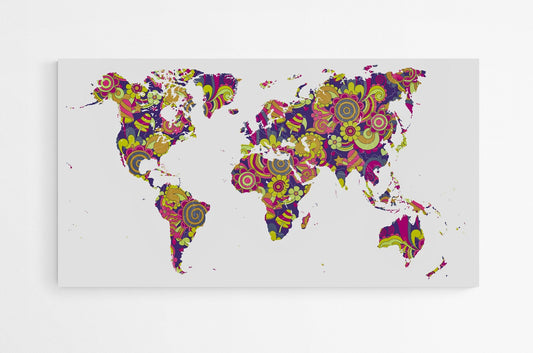 Carte du monde vierge XXL - Modern - map