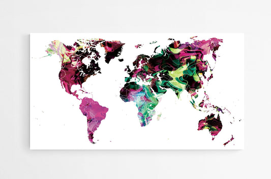 Carte mondiale vierge XXL - Modern - map