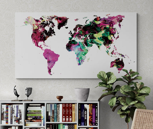 Carte mondiale vierge XXL - Modern - map