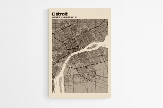 Detroit map