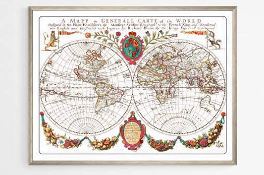 Old World Map by Richard Blome