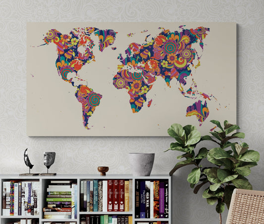 Map monde vierge - Modern - map