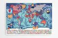 Load image into Gallery viewer, Planisphère multicolore XXL - Modern - map
