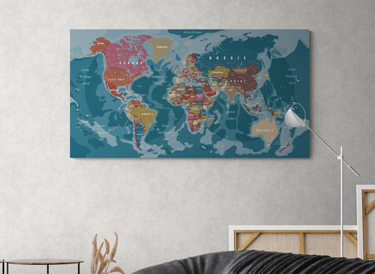 Carte mondiale XXL magnétique - world-maps