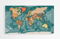 Charger l'image dans la visionneuse de la galerie, Map monde avec pays en français - world-maps