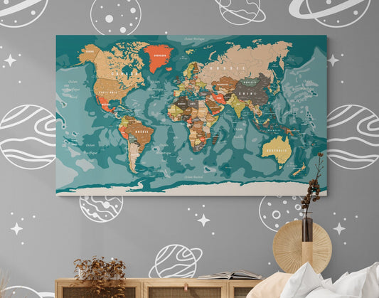 Map monde avec pays en français - world-maps