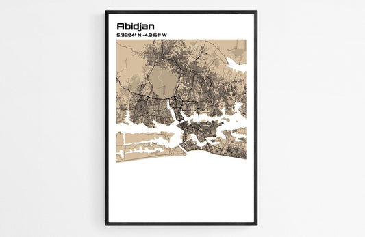 Plan d'Abidjan - world-maps