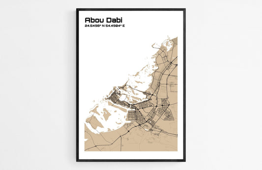 Plan d'Abou Dabi - world-maps