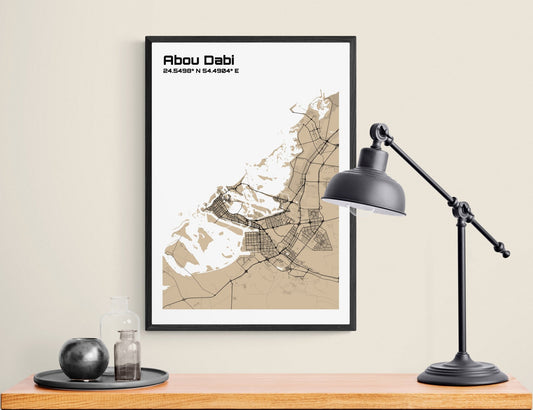 Plan d'Abou Dabi - world-maps