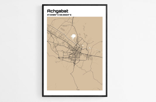 Plan d'Achgabat - world-maps