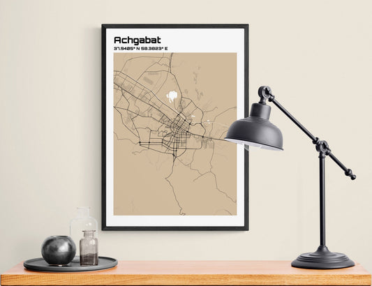 Plan d'Achgabat - world-maps