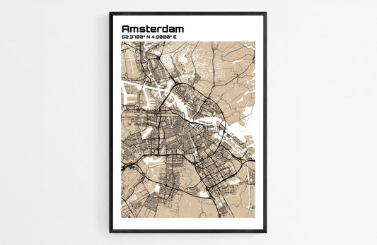 Plan d'Amsterdam - world-maps