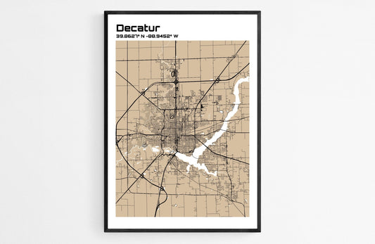 Plan de Decatur - world-maps