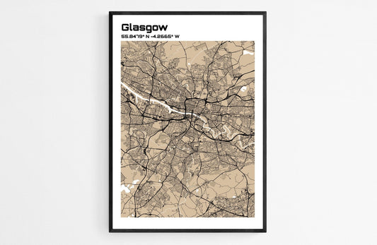 Plan de Glasgow - world-maps