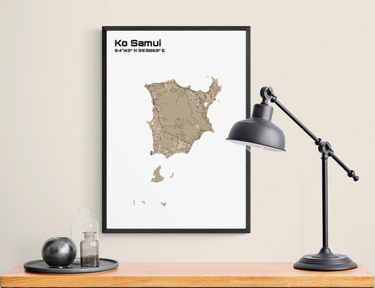 Plan de Ko Samui - world-maps
