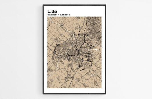 Plan de lille - world-maps