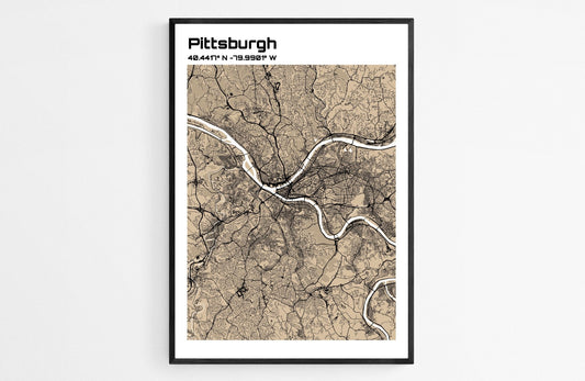 Plan de Pittsburgh - world-maps