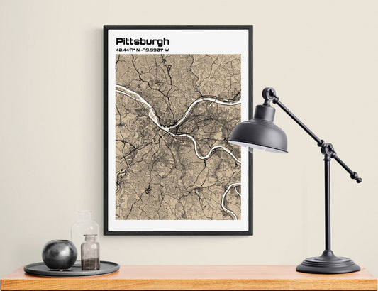 Plan de Pittsburgh - world-maps