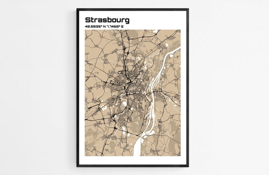 Plan de Strasbourg - world-maps