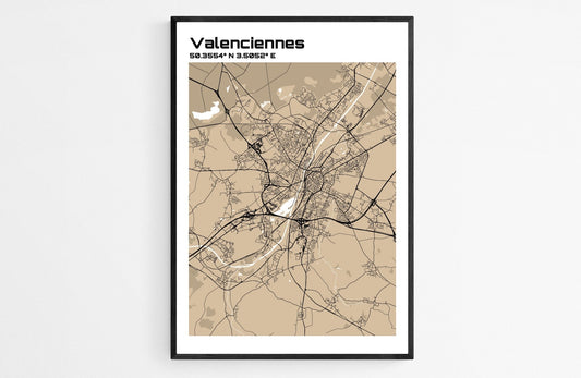 Plan de Valencienne - world-maps