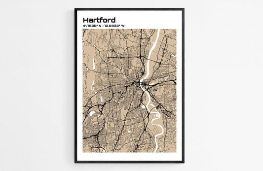 Plan d'Hartford - world-maps