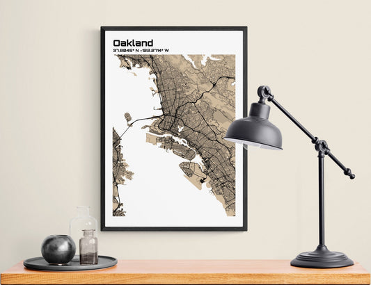 Plan d'Oakland - world-maps