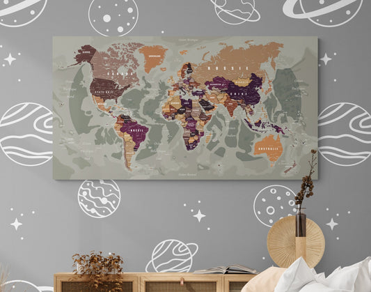 Planisphère politique en français - world-maps