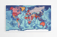 Load image into Gallery viewer, Grande carte géographique du monde sur fond blanc - Modern map
