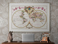Load image into Gallery viewer, Tableau mappemonde de Guillaume Delisle - Modermap
