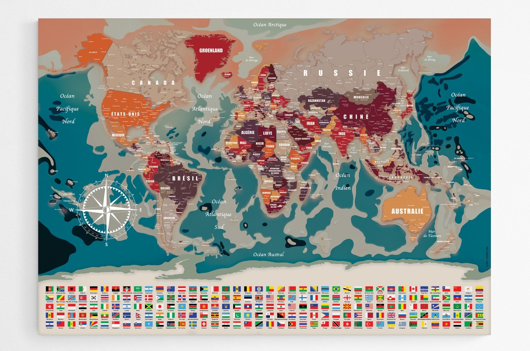 Carte du monde Géante - world - maps