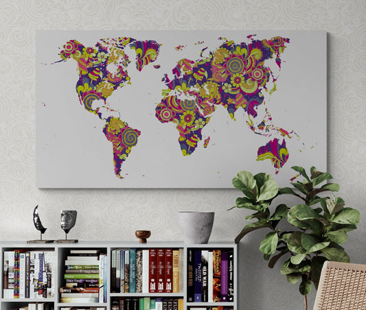 Carte du monde vierge XXL - Modern - map