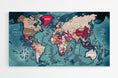 Charger l'image dans la visionneuse de la galerie, Carte monde déco détaillée en français - world - maps
