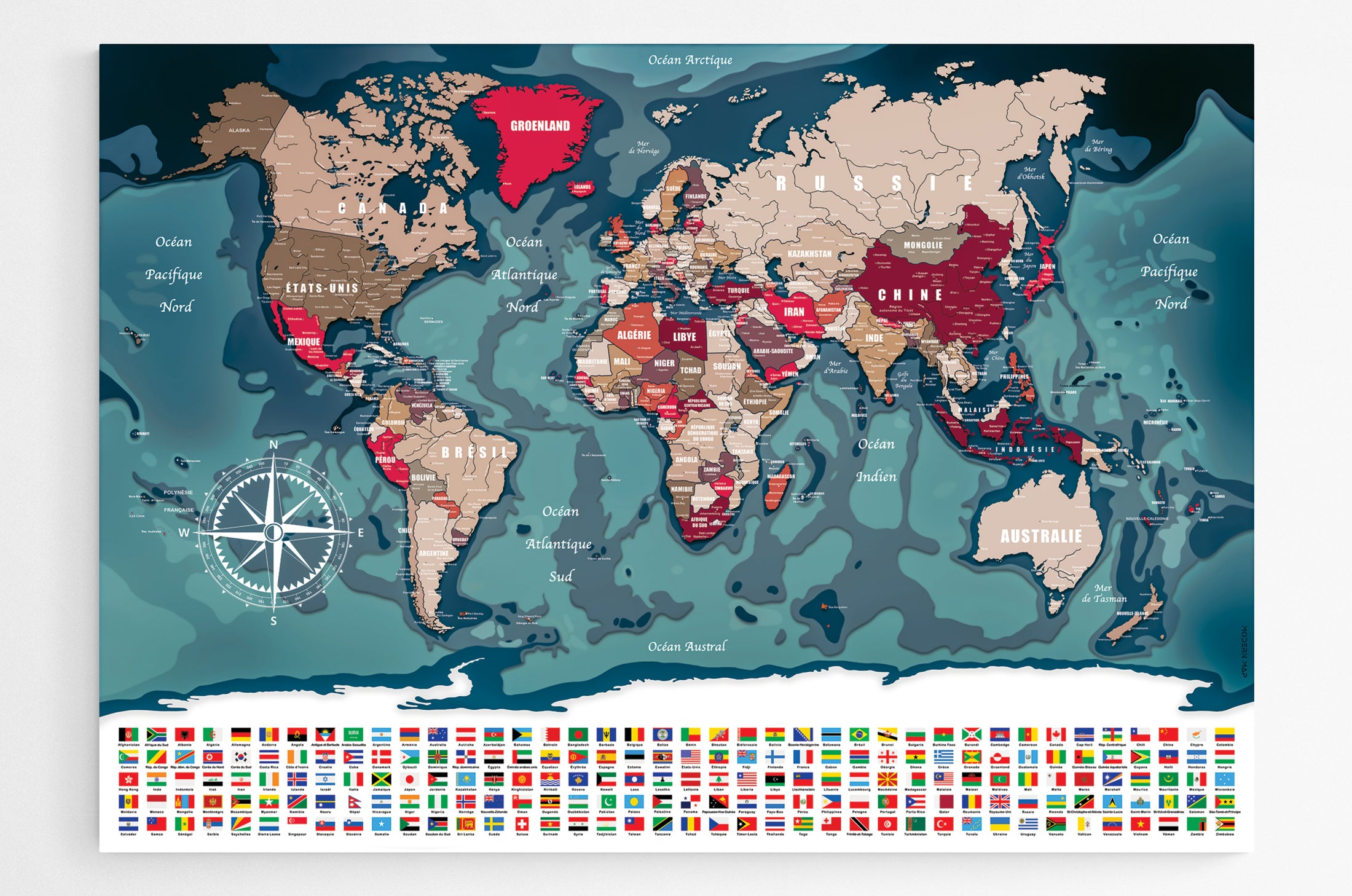 Carte du monde N°2.1