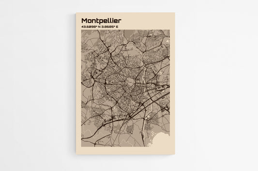 Map of Montpellier