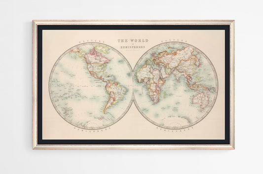 Keith Johnston World Map.