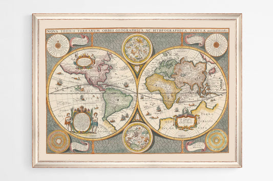 Jodocus Hondius World Map