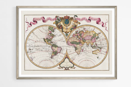 World Map by Guillaume Delisle