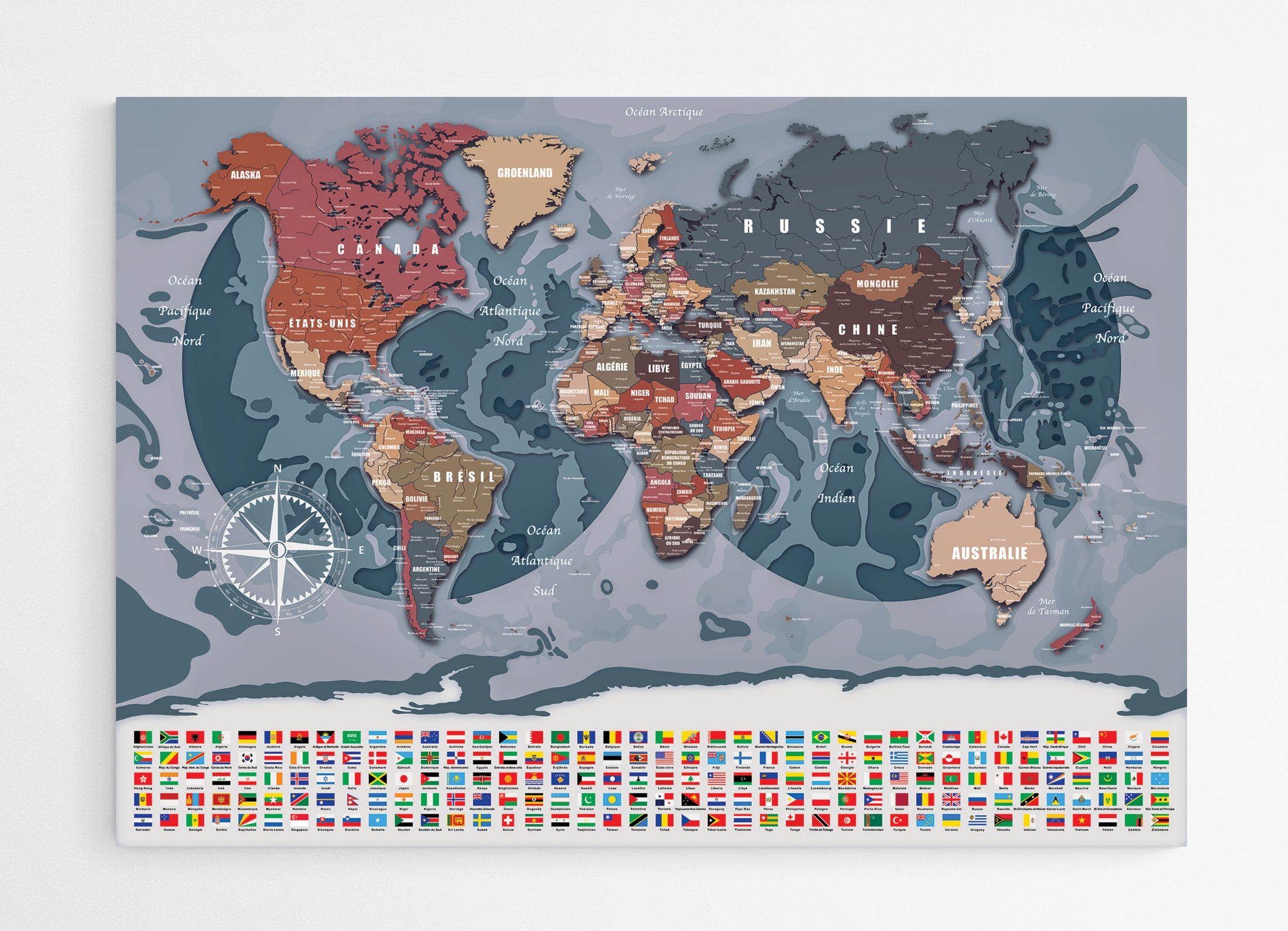 Carte du monde N°8.1