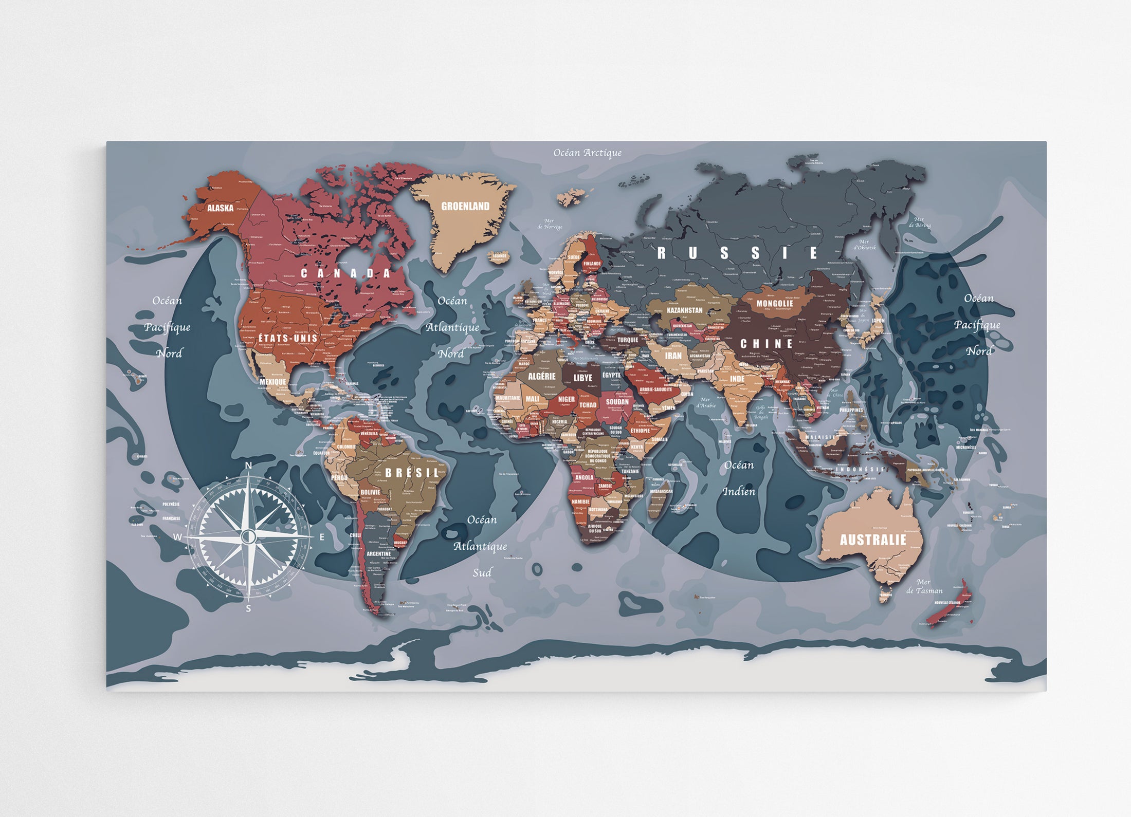 Carte du monde N°8.2