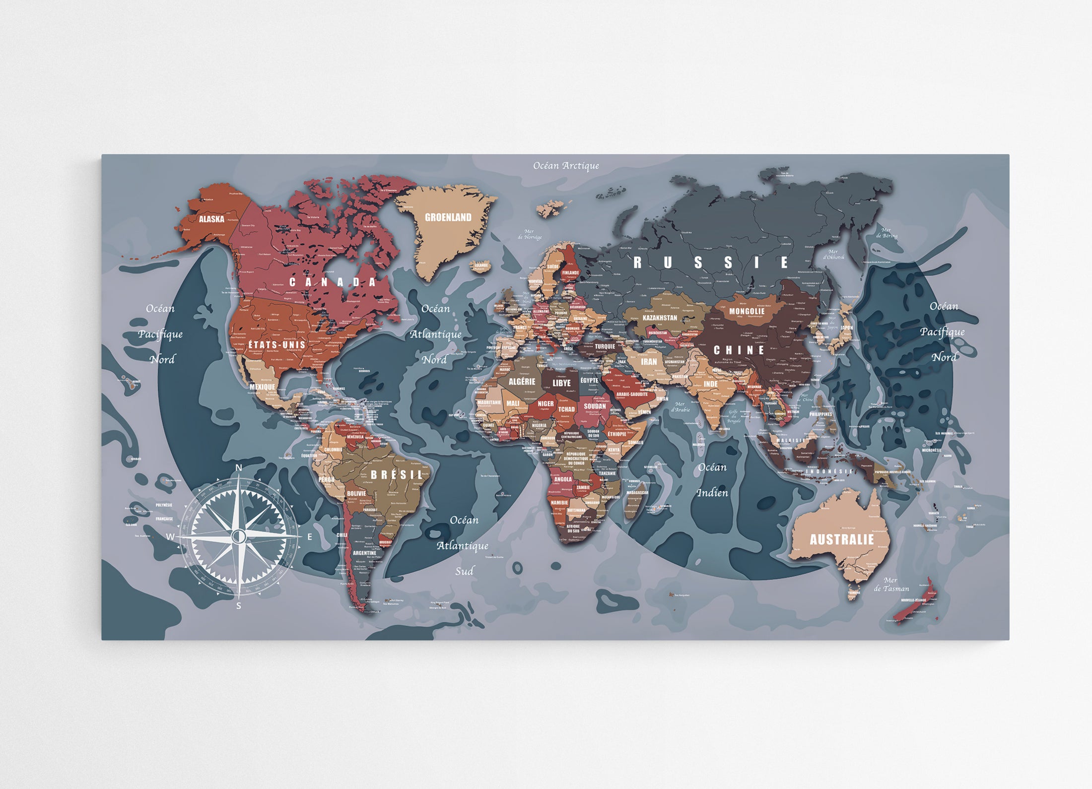 Carte du monde N°8.3