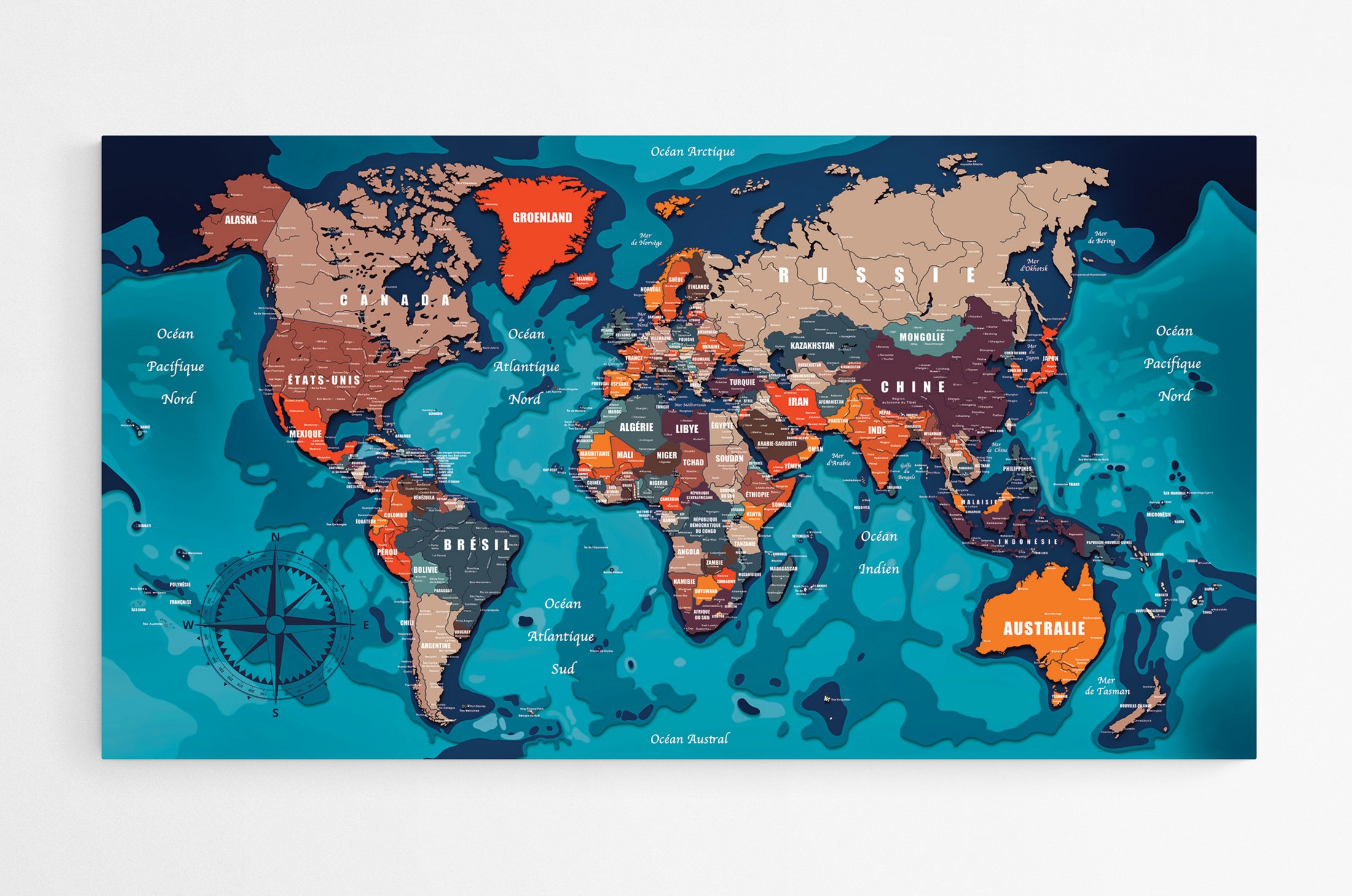 Carte du monde N°5.3