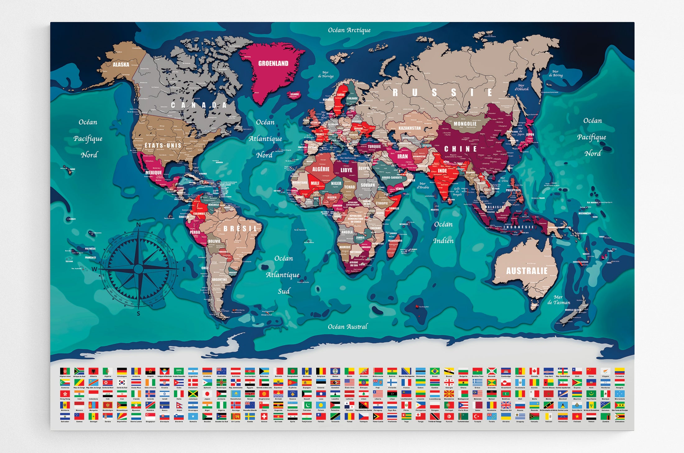 Carte du monde N°3.1