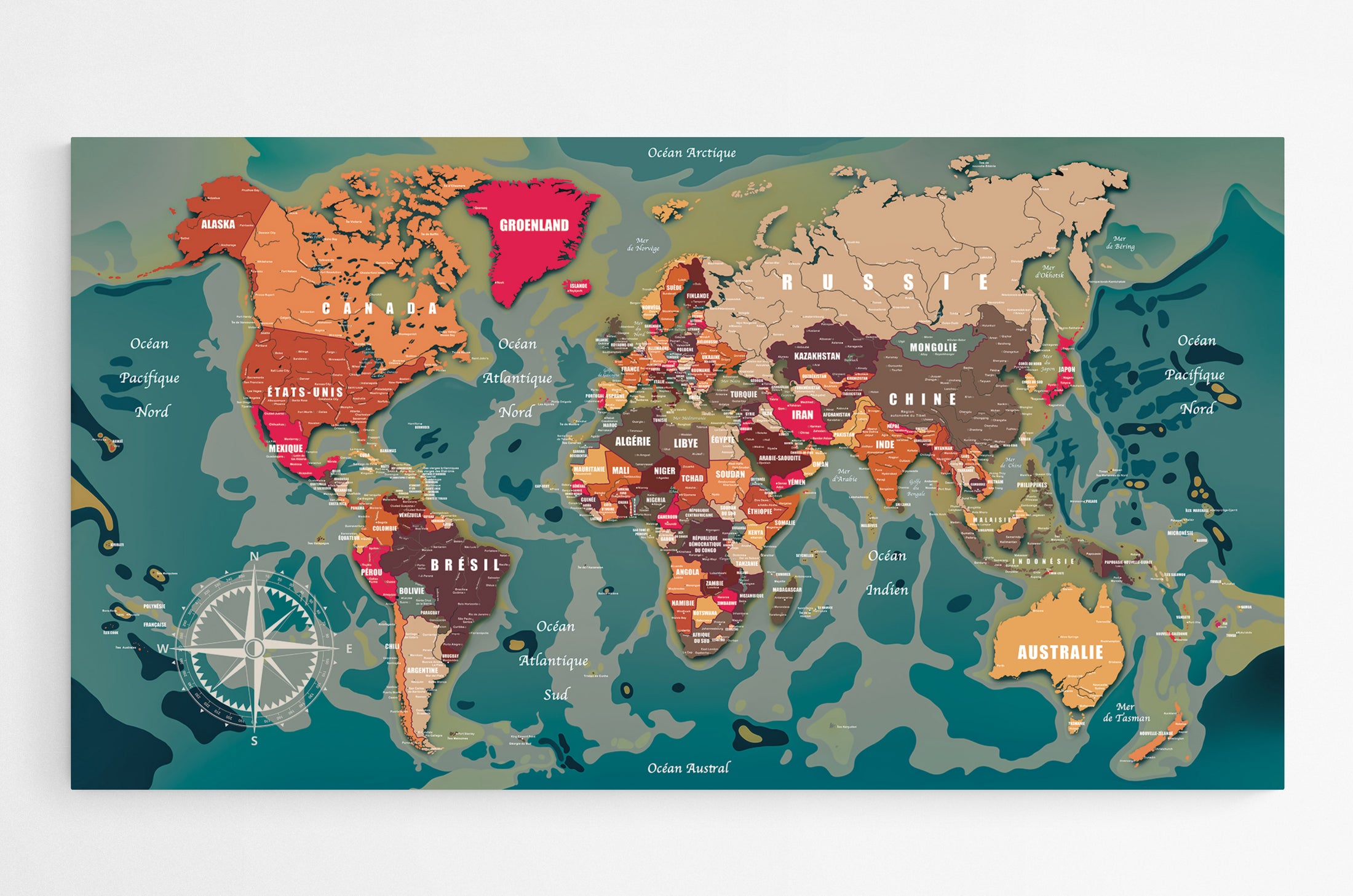 Carte du monde N°6.3