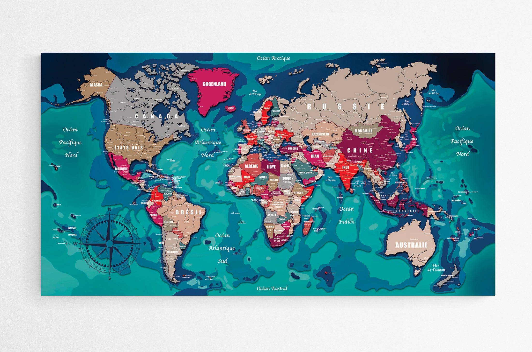 Carte du monde N°3.3
