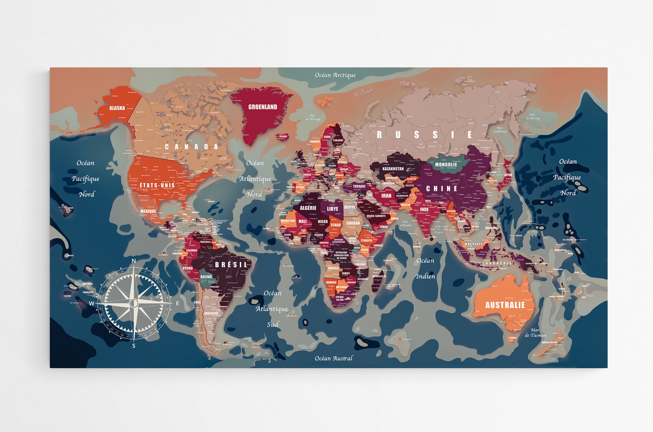 Carte du monde N°4.3