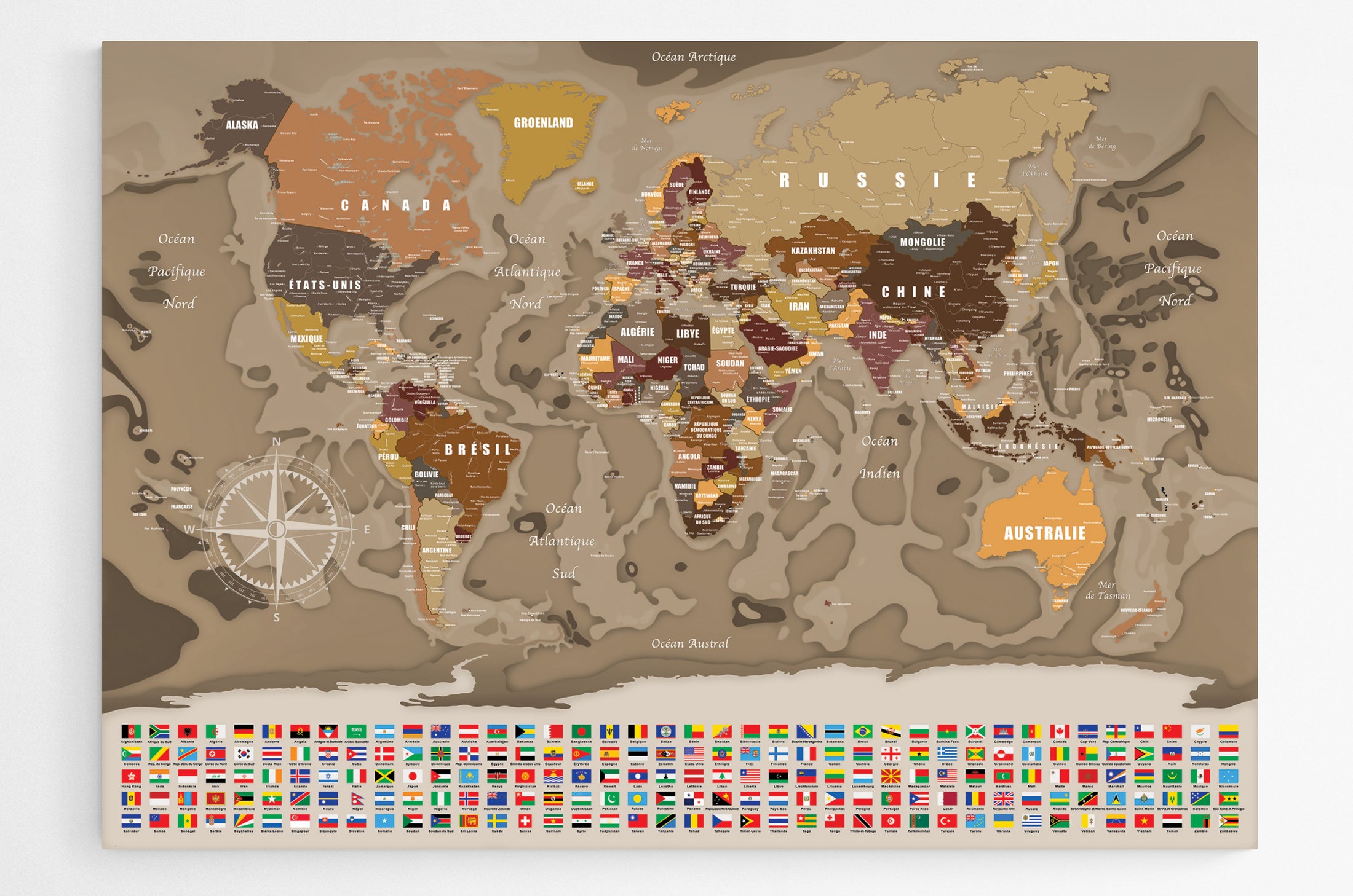 Carte du monde N°7.1