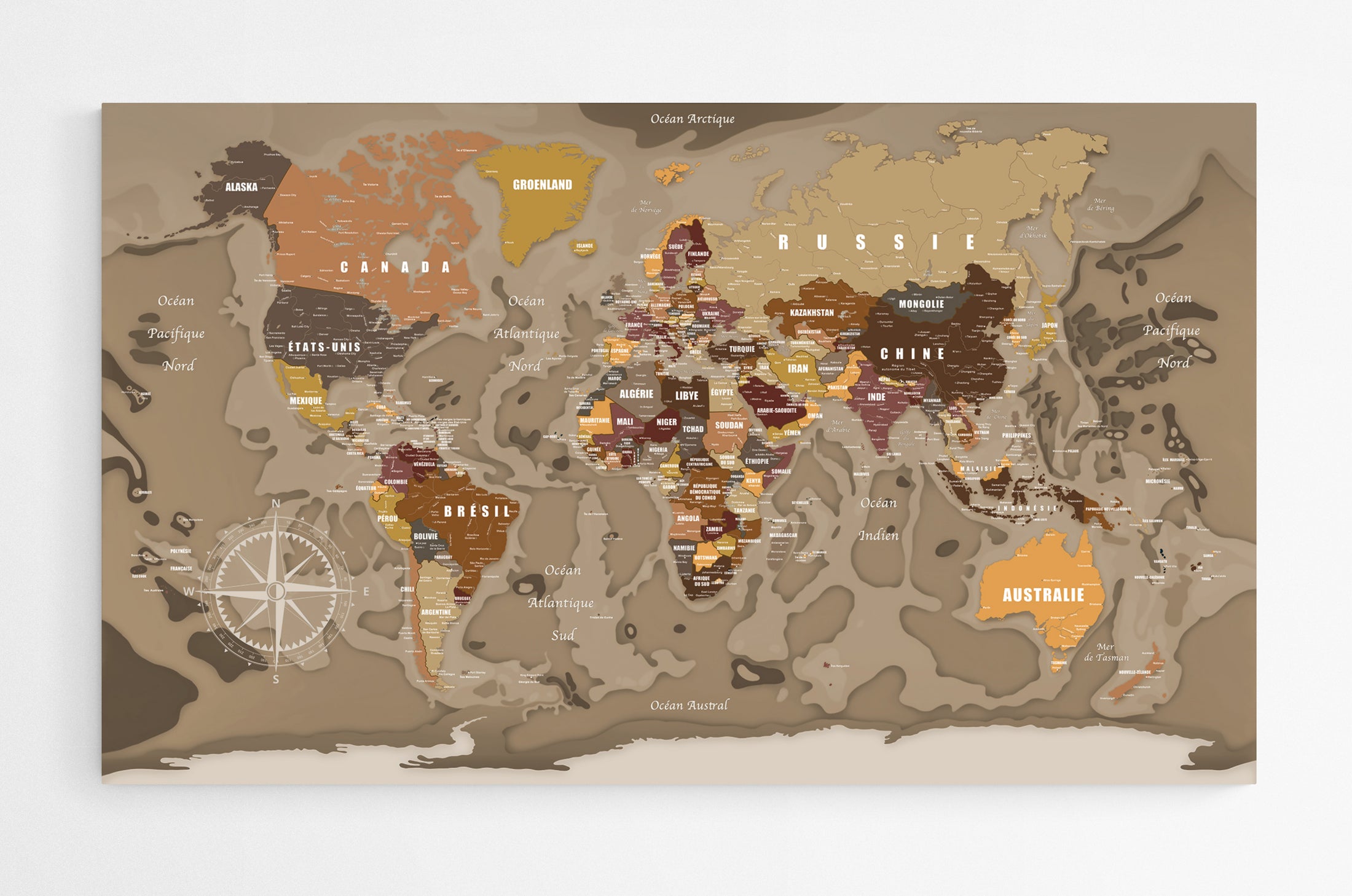 Carte du monde N°7.2