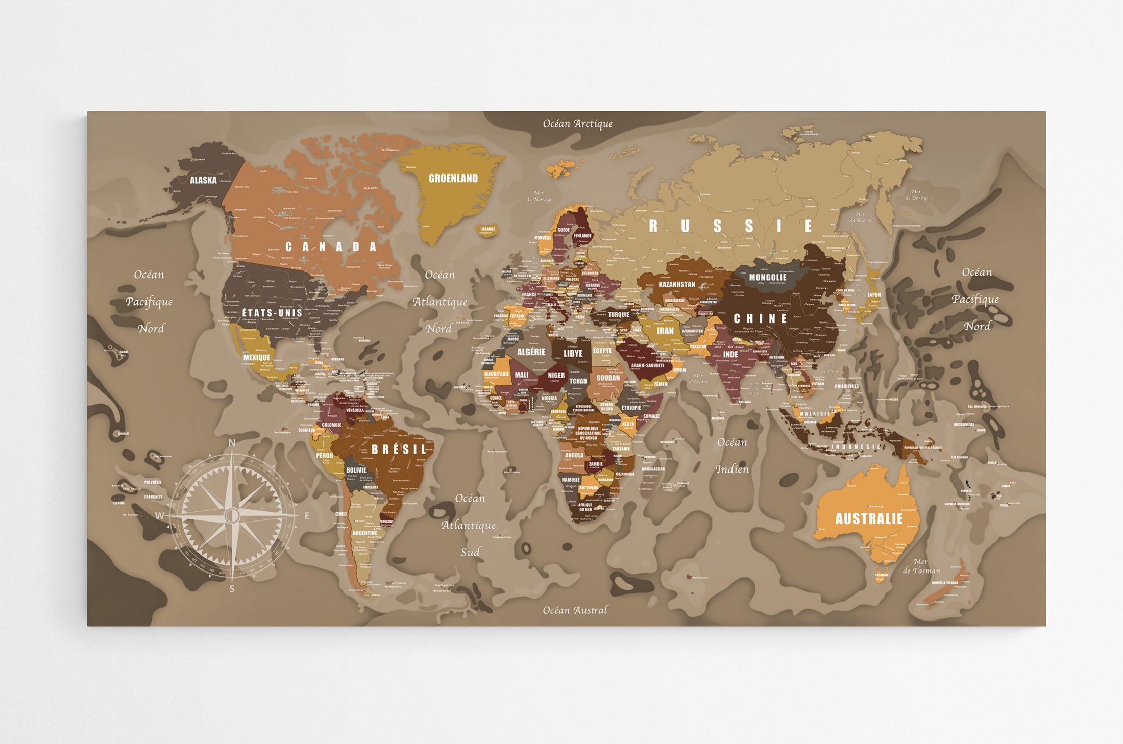 Carte du monde N°7.3
