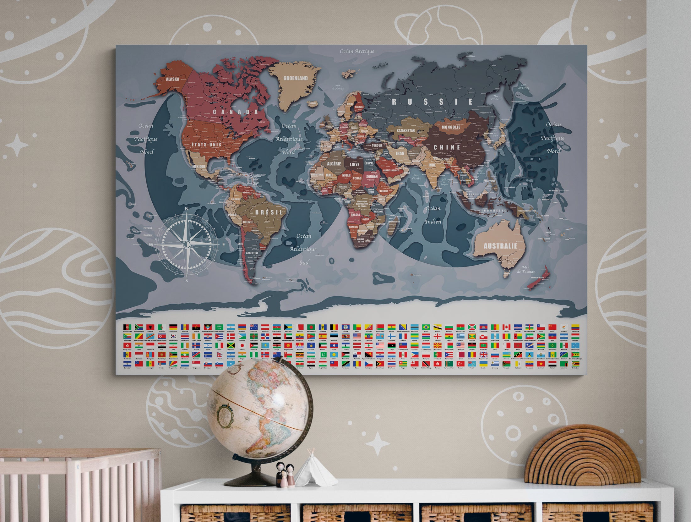 Carte du monde N°8.1